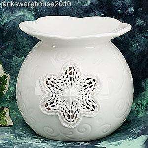 Elegant White Porcelain #57428 Oil Tart Warmer Burner  