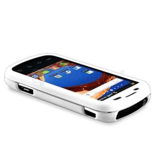   for samsung epic 4g white quantity 1 this snap on rubber coated case