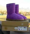 New NIB UGG AUSTRALIA Womens 7 8 Classic Short Boots Pansy Purple