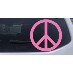 Peace Sign Symbol Car Window Wall Laptop Decal Sticker    Pink 6in X 