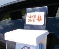 12 Outdoor Stickers TAKE ONE for Brochure Holders Flyer  