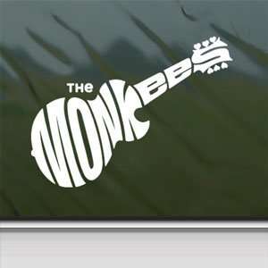  THE MONKEES White Sticker ROCK BAND Car Vinyl Window 
