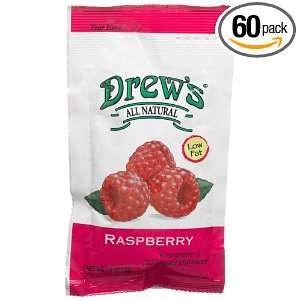 Drews All Natural Raspberry Dressing, 1.5 Ounce Single Serve Packets 
