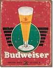 BUDWEISER Bud Beer Logo Retro Tin Sign Metal Poster