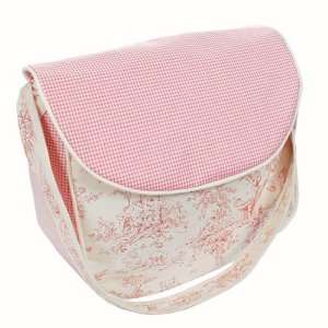    Hoohobbers Baby Etoile Pink Embroidered Messenger Diaper Bag Baby