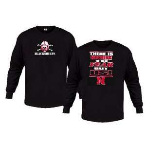  Nebraska Cornhuskers Nothing To Fear 2 Sided LS Tee Shirt 