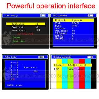 LCD CCTV tester,Video Signal Intensity Testing,Multimeter,DC12V out