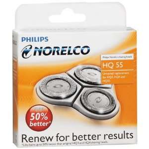  Philips NORELCO HQ 55 Replacement Shaving Heads CUTTER and 