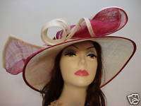 Kentucky Derby Dress WINE NATURAL Ladies Belmont Hats  