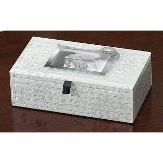 Roman Keepsake Promise Box for Wedding Anniversary Silver 63833frame