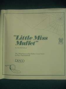 Collectible Plate LITTLE MISS MUFFET Reco 1981 NIB  