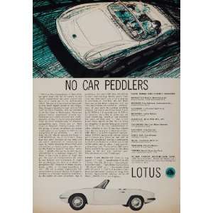  1964 Ad Lotus Elan Roadster Car Automobile British 