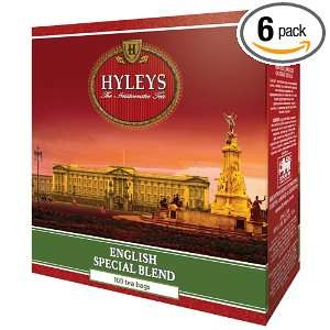 Hyleys Tea English Special Blend Black Tea, 100 Count Bags (Pack of 6 