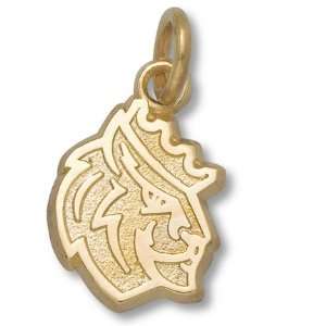   ) Royals 1/2 Lion Charm   10KT Gold Jewelry
