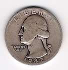 nice 1942 s washington silver quarter better date expedited shipping