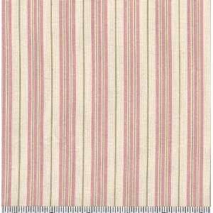   Romance Stripe Cream/Pink Fabric By The Yard Arts, Crafts & Sewing