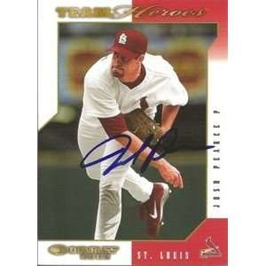  Josh Pearce Signed St. Louis Cardinals 2003 Donruss Team 