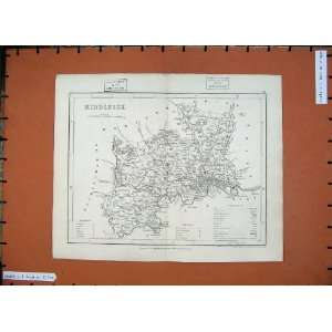  1846 Dugdales Maps Middlesex England London Kent