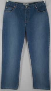 Womens OLD NAVY Relaxed At Waist Blue Denim Jeans Size 16 Straight Leg 