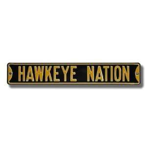  Hawkeye Nation Street Sign