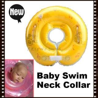 Inflatable Neck Collar Tube Floats Ring Baby Swim Aid  