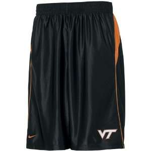  Nike Virginia Tech Hokies Black Game Time Durasheen Shorts 