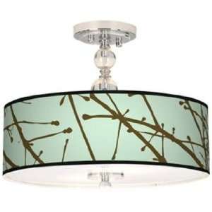 Stacy Garcia Calligraphy Tree Ice 16 Wide Ceiling Light 