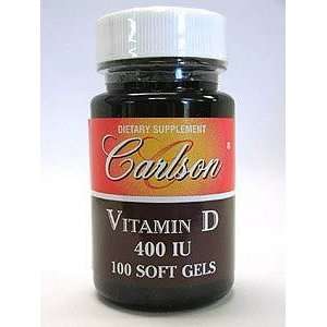  Carlson Labs Vitamin D 400 IU 100 gels Health & Personal 