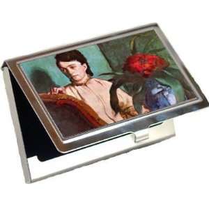  Seated Woman By Edgar Degas Business Card Holder Office 