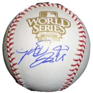  Madison Bumgarner Autographed 2010 World Series Baseball W 