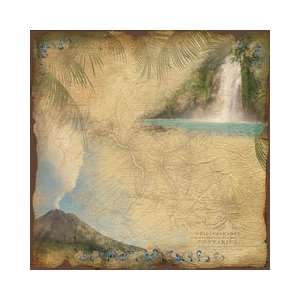   Costa Rica Collection   12 x 12 Paper   Costa Rica Map Arts, Crafts