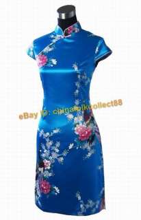Chinese Women Girl Mini Cheongsam Evening Dress/Qipao  