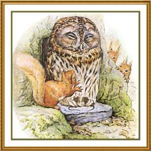 Beatrix Potter Squirrel Nutkin Owl Duck X Stitch Chart  