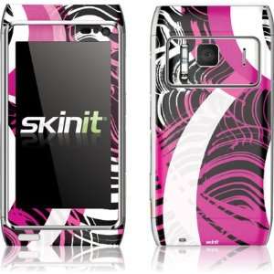  Pink and White Hipster skin for Nokia N8 Electronics