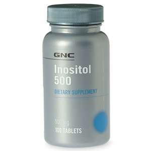  GNC Inositol 500, Tablets, 100 ea