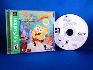 PlayStation PS1 SpongeBob Squarepants Supersponge Ghits 752919470565 