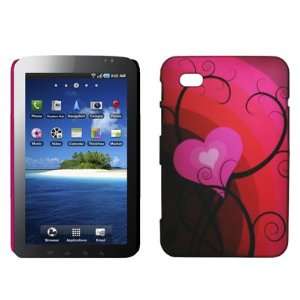  Pink Heart Design Rubberized Stealth Back Snap On Cover 