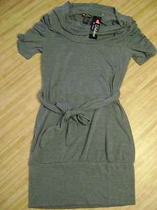 Women Dress Delirious Los Angeles XL Drape Collar Gray 202  