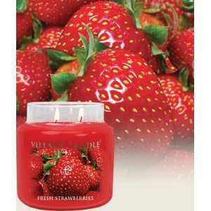 Fresh Strawberries Premium Round by Village Candles 