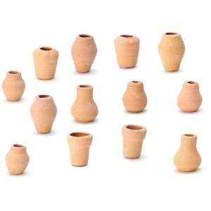 Dollhouse Miniature Clay Pots