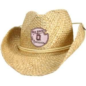  Ohio State Buckeyes Straw Cowgirl Hat
