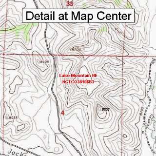 USGS Topographic Quadrangle Map   Lake Mountain NE, Colorado (Folded 