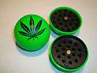 GREEN HERB GRINDER 2 BALL GRINDER WITH POT LEAF SHIPPED NEXT DAY