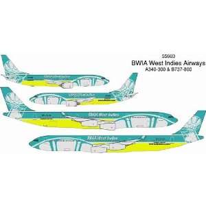  Dragon Wings BWIA A340 300 & 737 800 Airplane Model Set 