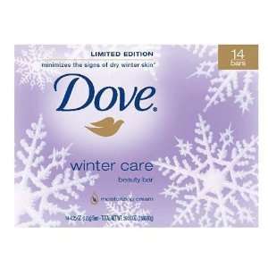 14 DOVE BAR SOAP WINTER CARE 4.5 OZ  