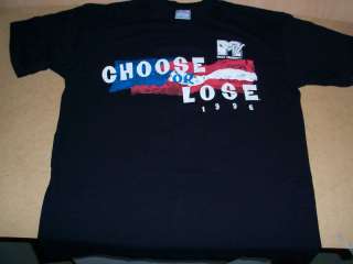 MTV Music Television VOTE Choose or Loose MTV T Shirt  