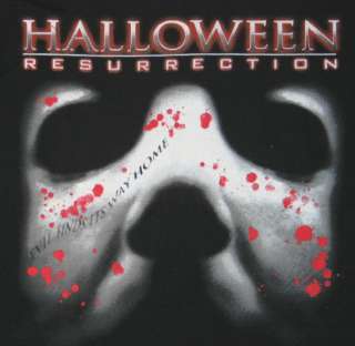 Halloween Resurrection Movie Silhouette T Shirt, NEW XL  