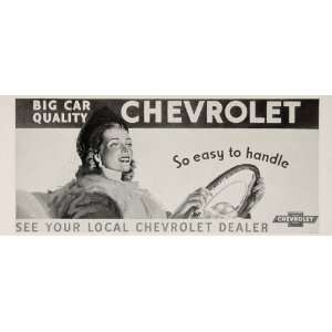  1946 Billboard Chevrolet Chevy Car Ad Woman Driver 