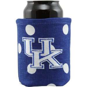  NCAA Kentucky Wildcats Royal Blue Polka Dot Canvas Can 