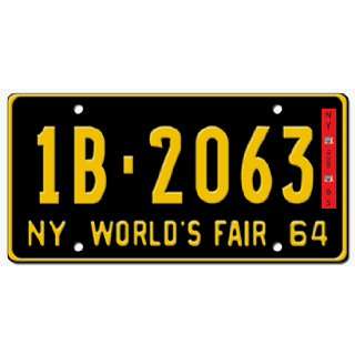  1965 NEW YORK STATE PLATE  EMBOSSED WITH YOUR CUSTOM 